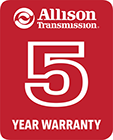 ALLISON TRANSMISSION 5 YEAR WARRANTY